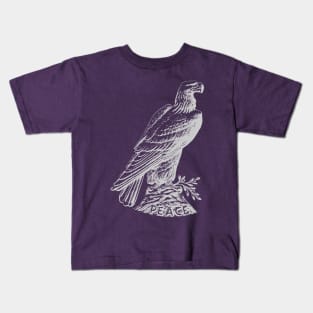 American Eagle 1921 (Silver Dollar) - Silver Kids T-Shirt